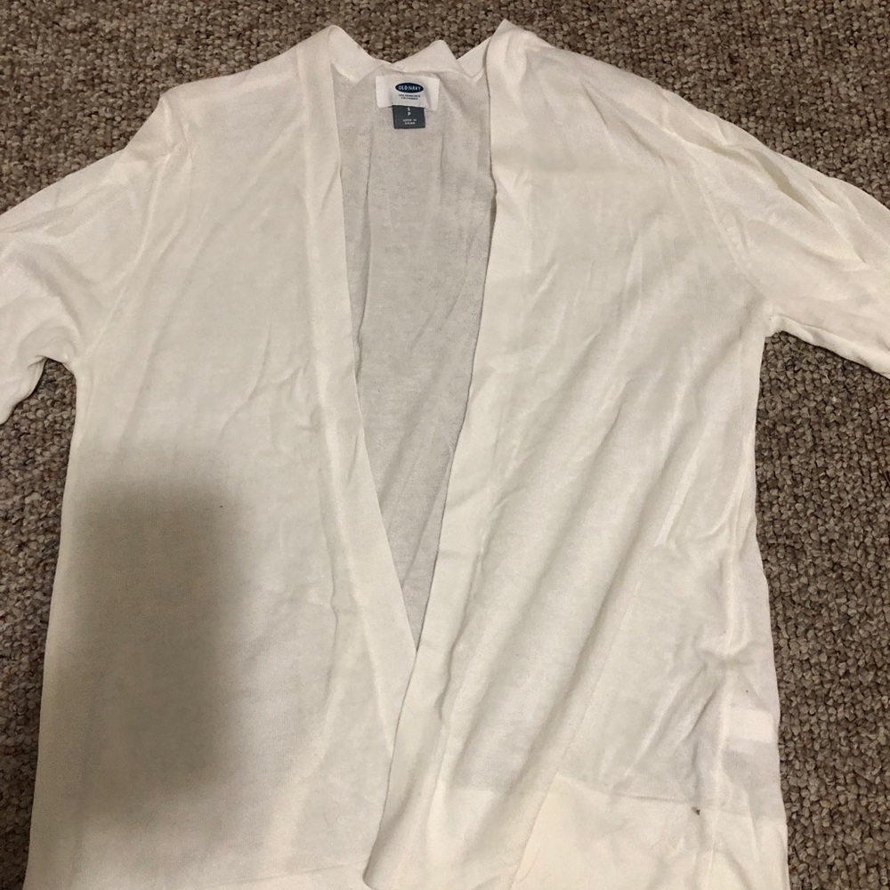 Old navy white cardigan